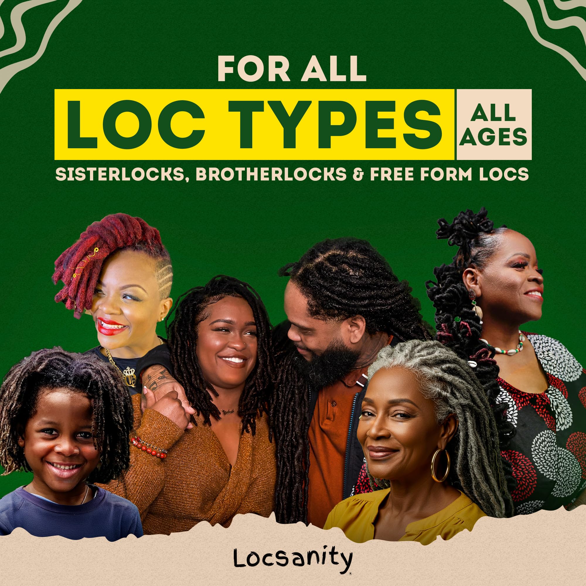 Locsanity shiny soft locs closeup demonstrates vibrant, healthy-looking hair after use