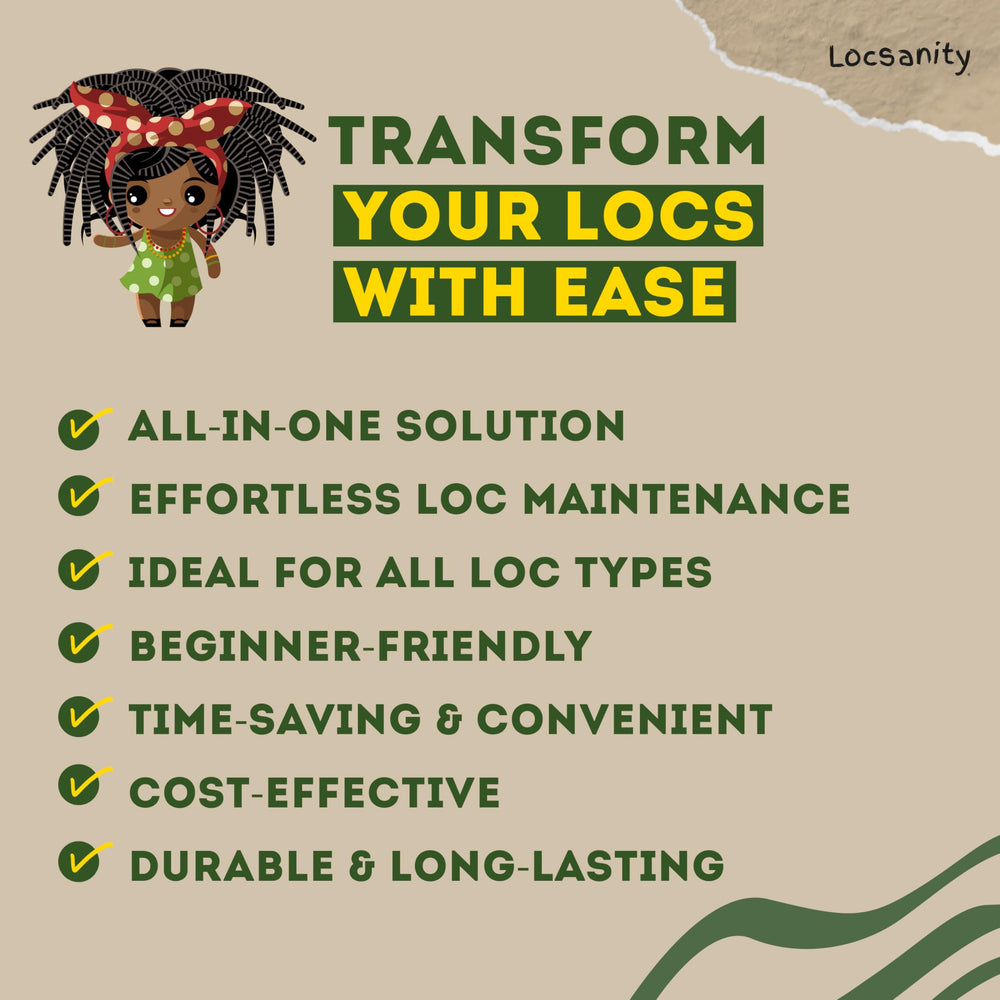 Locsanity sisterlocks microlocks kit for even parts and neat lines.
