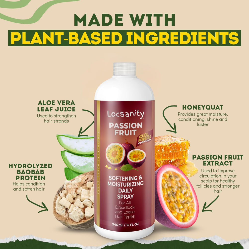 Locsanity sulfate-free dreadlock care keeps hair moisturized without buildup.