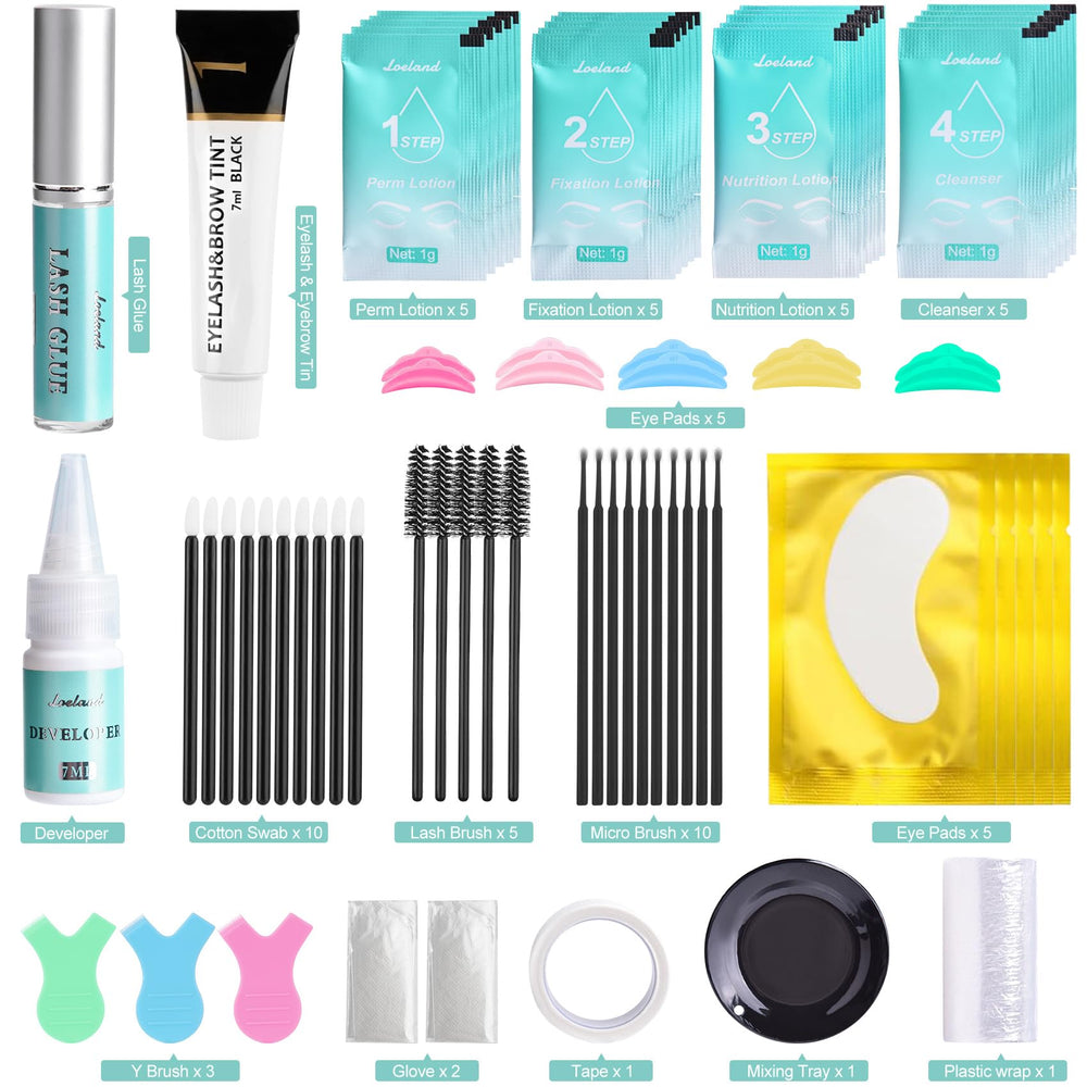 Loeland Lash Lift Kit step-by-step application guide for beginners.