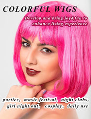 LOHO MAGICA green wig adds vibrant flair for festivals and themed events.
