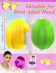 LOHO MAGICA yellow wig offers sunny vibes for playful outfits and celebrations.
