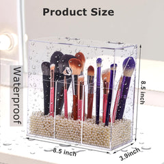 LOHRYVIO clear acrylic finish offers quick brush access on your vanity.