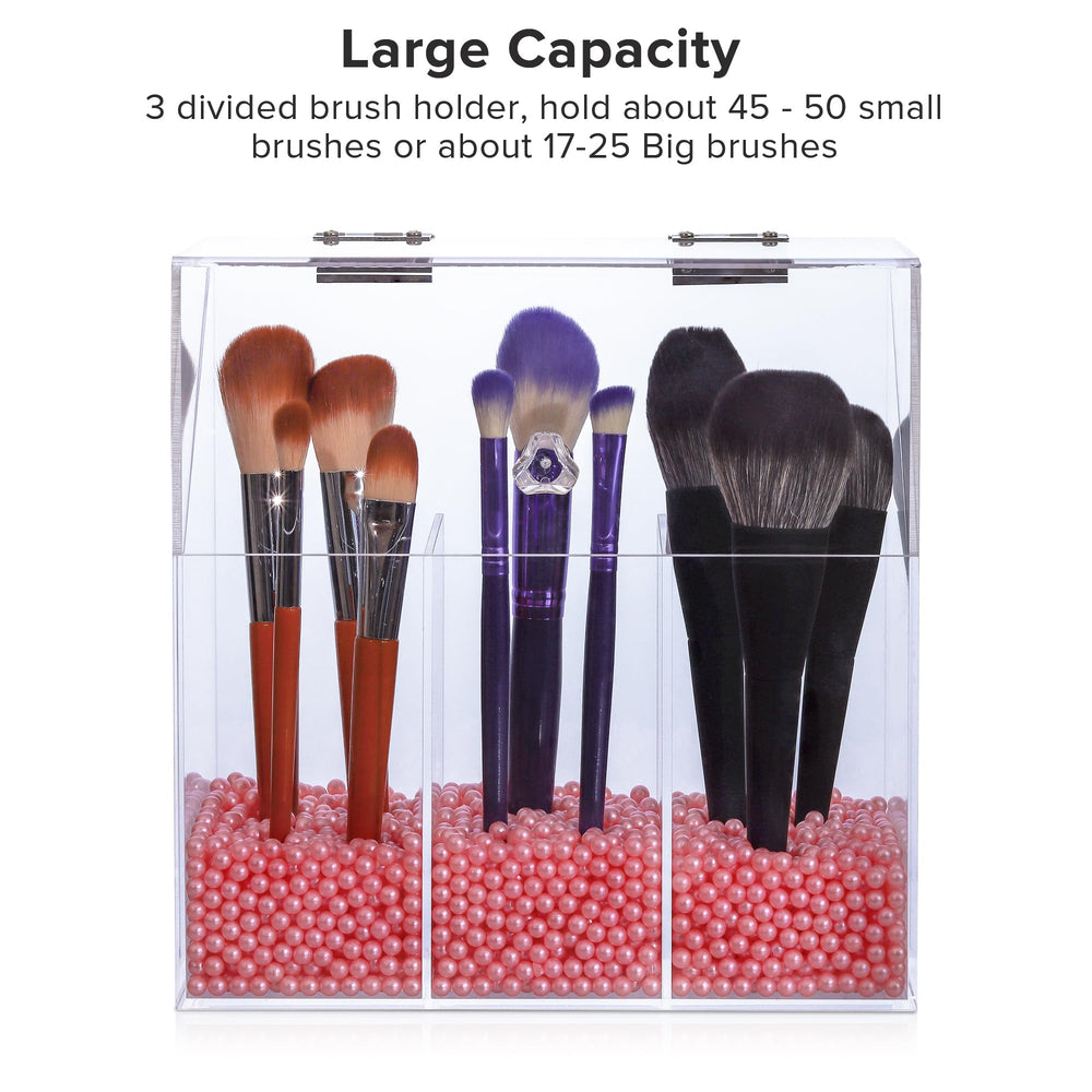 LOHRYVIO easy-to-clean surface simplifies maintenance after makeup routines.