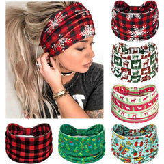 Loiluliy Christmas headbands with six designs elevate festive outfits.