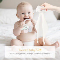 Lokaheadr Bunny Security Blanket offers soft, cuddly comfort for baby-to-be from day one.