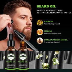LOKDLAWEN beard oil bottle featuring lightweight, fast-absorbing nourishment.