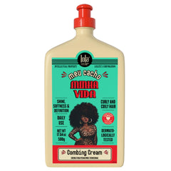 Lola From Rio Meu Cacho Minha Vida bottle demonstrates lightweight hydration for defined curls.