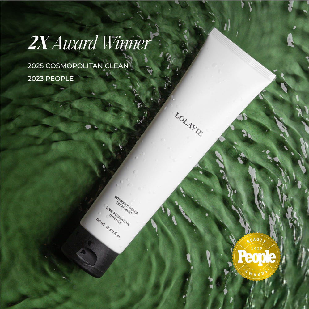 LolaVie Intensive Repair Treatment Yerba Santa component supports smoothing