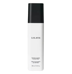 LolaVie Peptide Plumping Volume Spray bottle delivering weightless lift and all-day volume for fine hair.