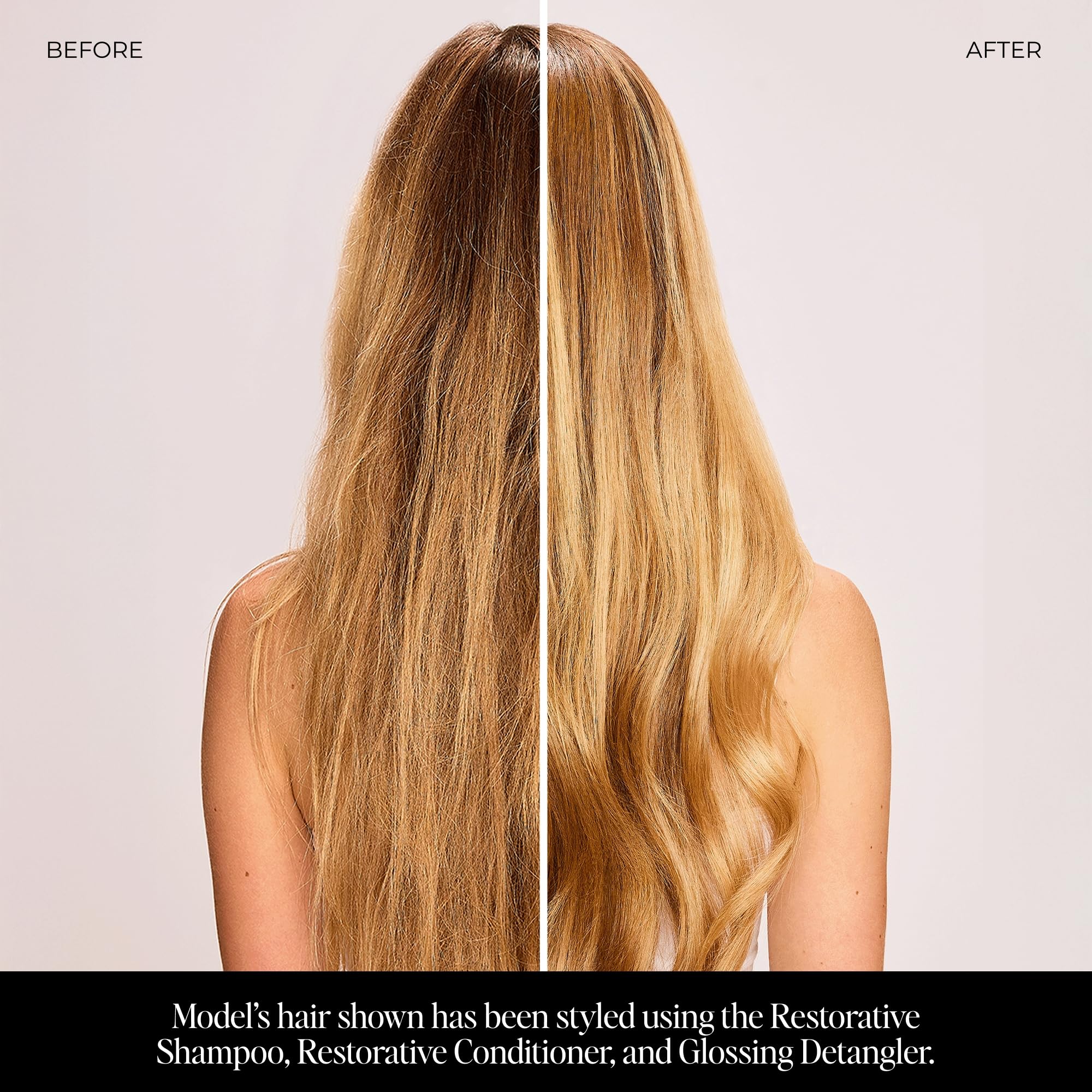 LolaVie Shampoo foam lathers gently while helping repair the look of damage.