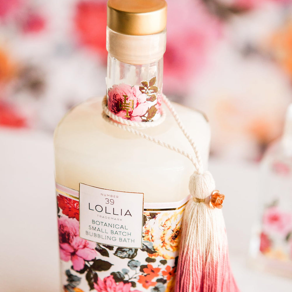 Lollia Always in Rose Bubble Bath rose hibiscus scent for floral indulgence