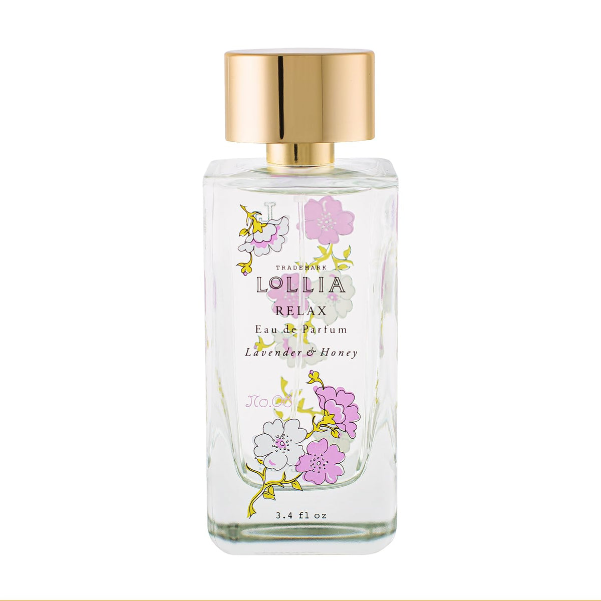LOLLIA Relax bottle with blossom decor enhances vanity and daily rituals
