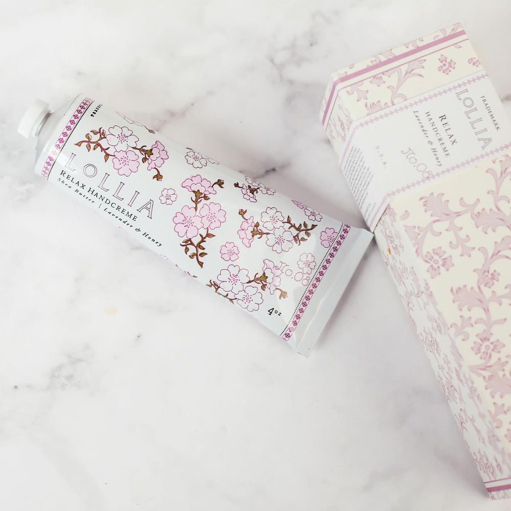 LOLLIA Relax handcreme jasmine-flower-infused vial delivers soft fragrance while nourishing skin
