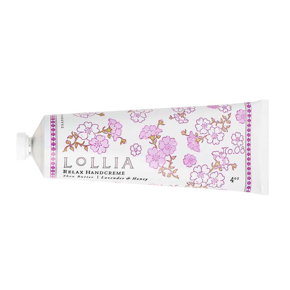 LOLLIA Relax handcreme vanilla bean-scent jar provides luxurious hydration for daily pampering
