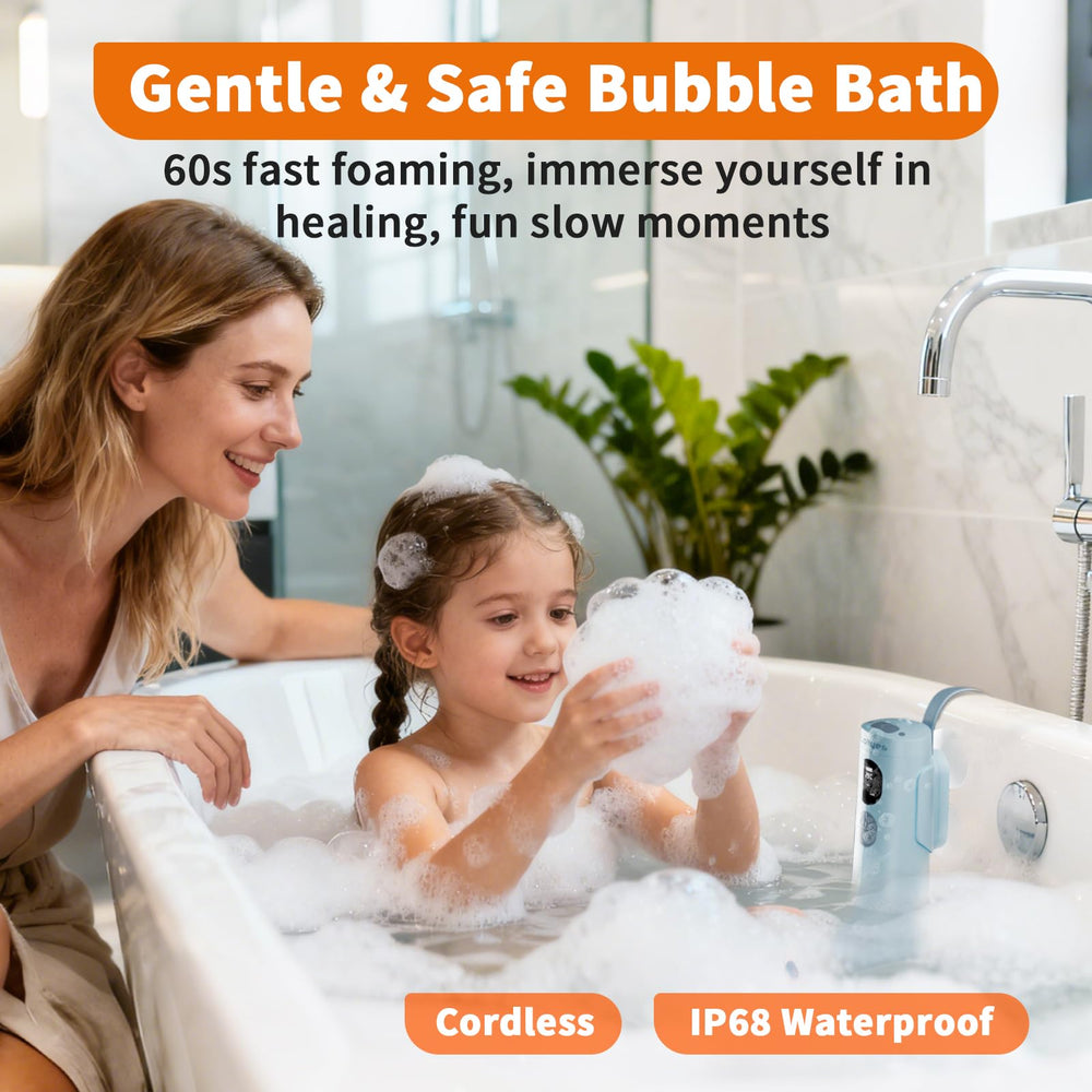 lollyes Bath Jets tub LED light blue — ambient mood lighting enhances bath time