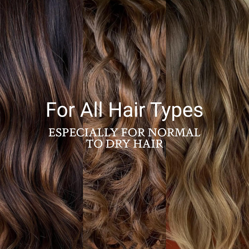 LOMA Nourishing Oil Treatment on damp hair delivers humidity resistance and faster drying.