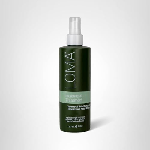 LOMA Nourishing Oil Treatment in hand demonstrates quick massage and skin hydration.