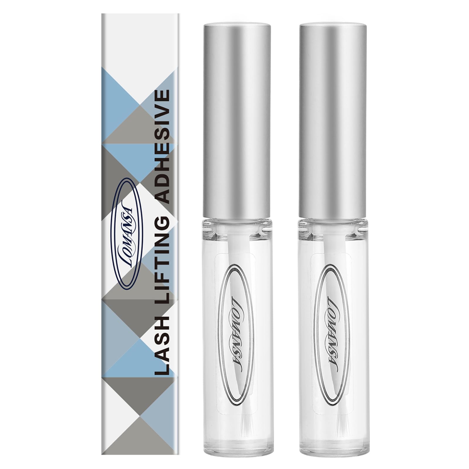 Lomansa Lash Lift Glue bottle shows fast-drying, residue-free adhesion for lifts.