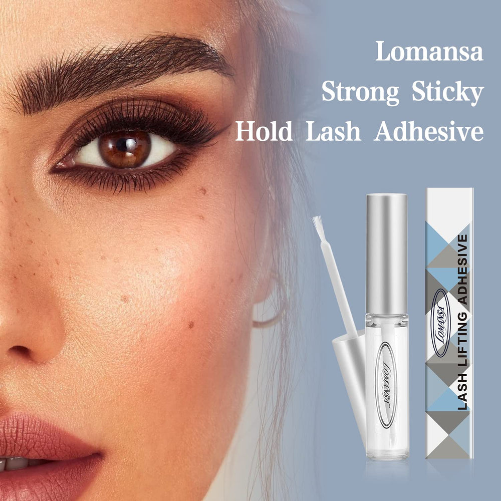 Lomansa lash lift glue 2PCS packaged compactly for travel.
