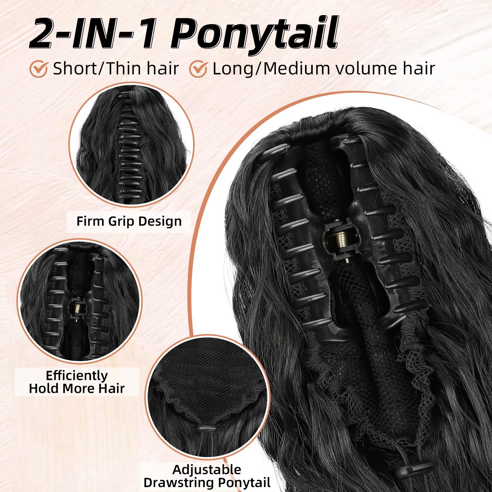 Lommel 26inch fibers close-up showing soft, real-hair-like texture