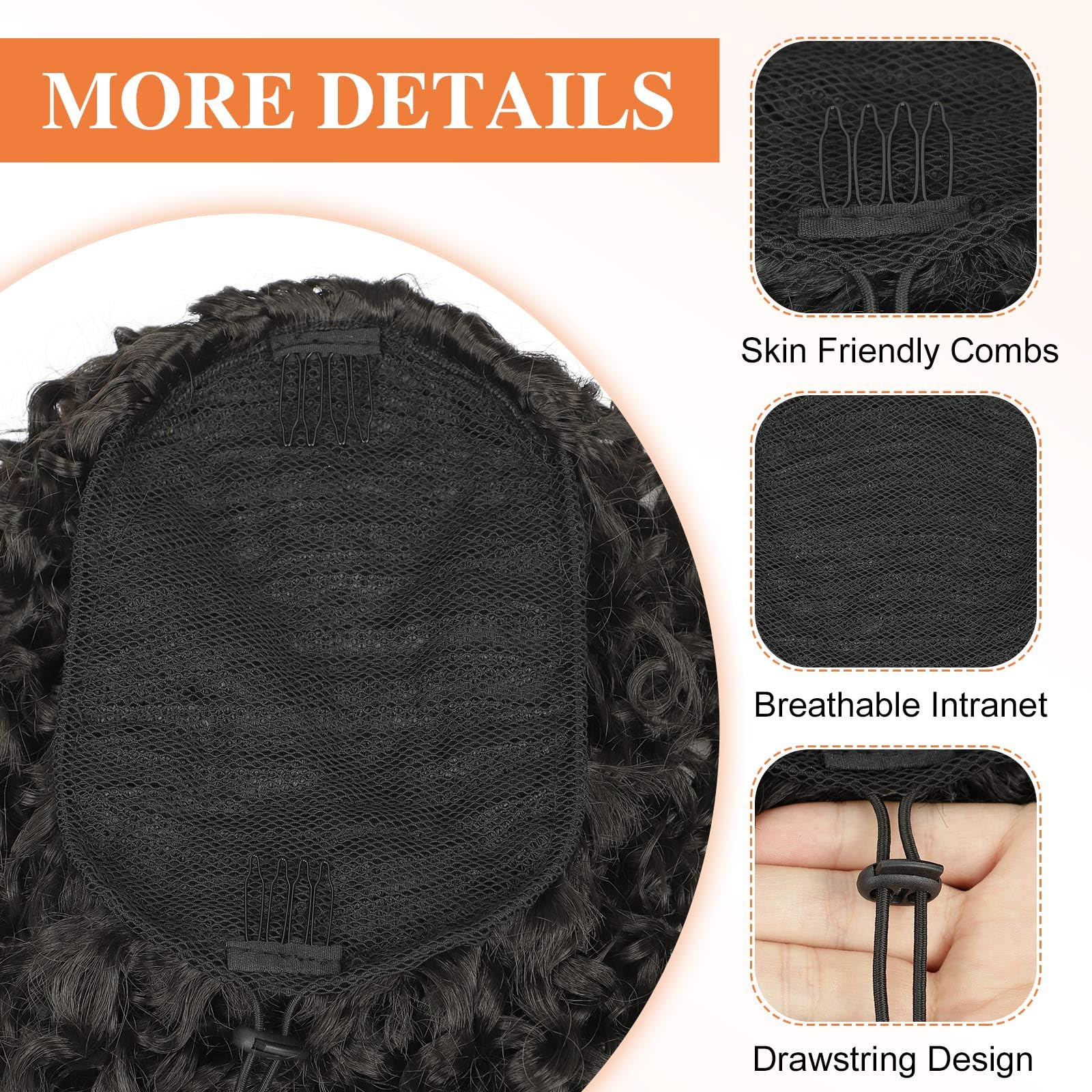Lommel ponytail extension model wearing for an evening look.
