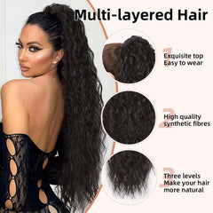 Lommel seamless-fit extension blending naturally with hair