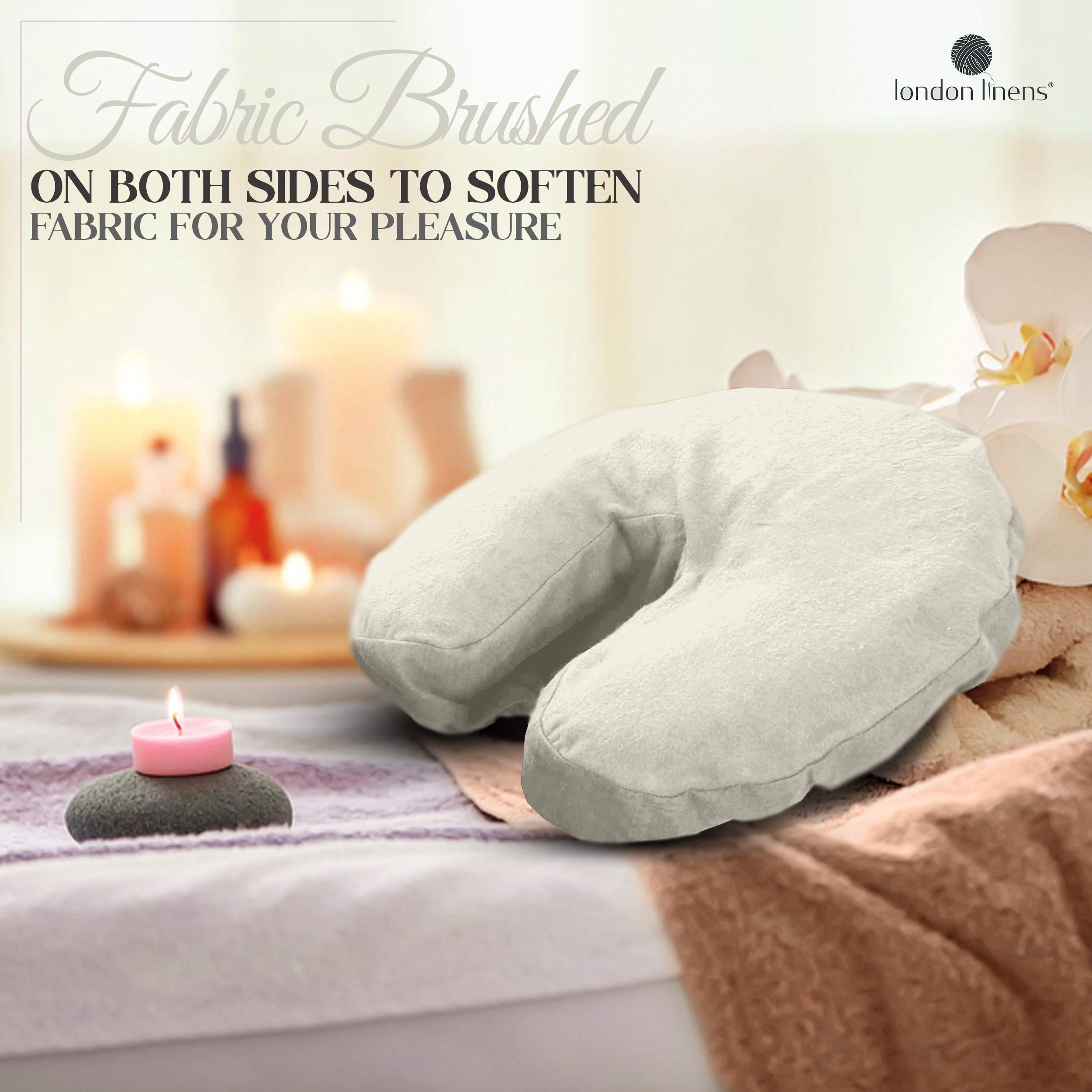 London Linens natural face cradle cover soft texture against skin