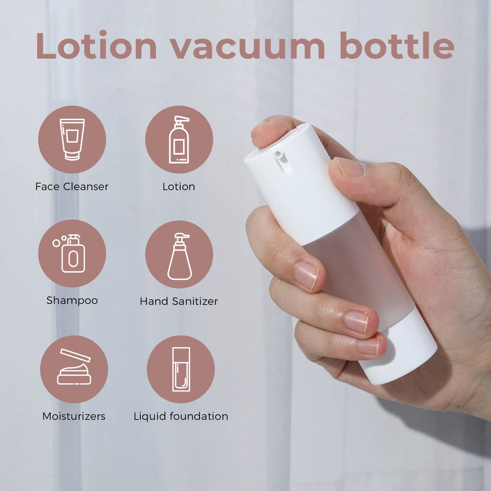 Longway hand sanitizer airless bottle emphasizes mess-free, controlled dispensing.