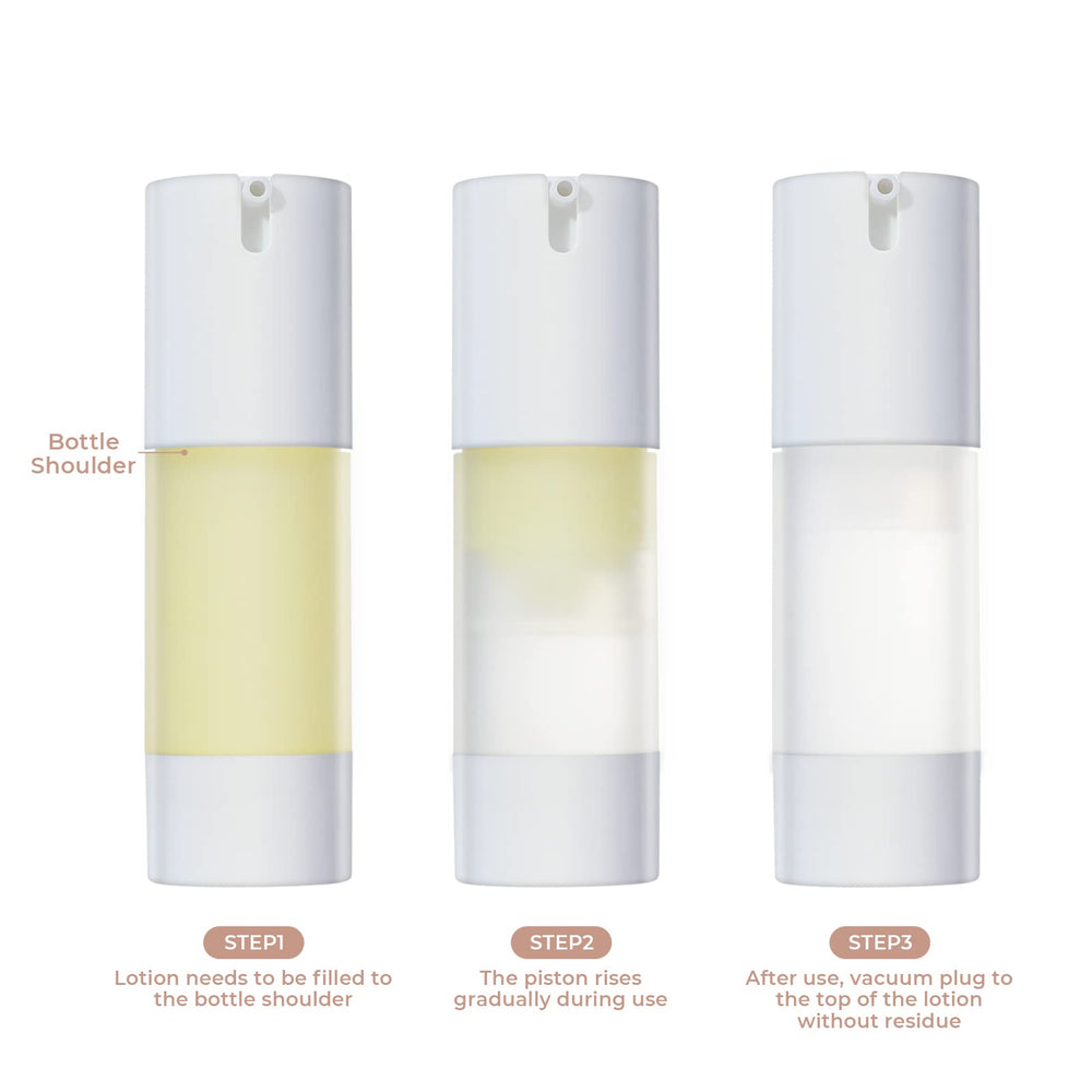 Longway toner dispenser bottle demonstrates precise, airless application for skincare steps.