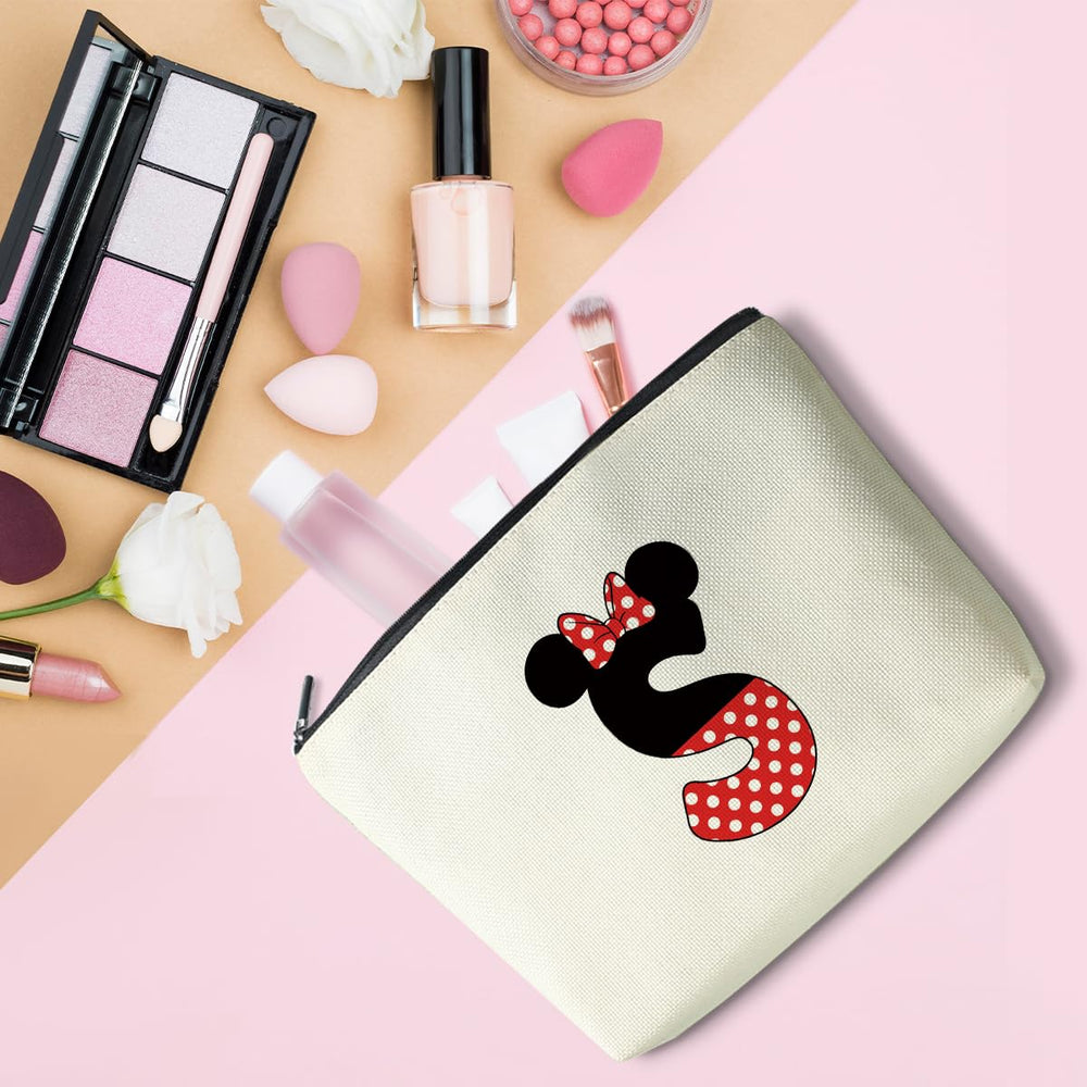 LONGXIN Gift-ready cute mouse makeup bag, perfect for birthdays or holidays.