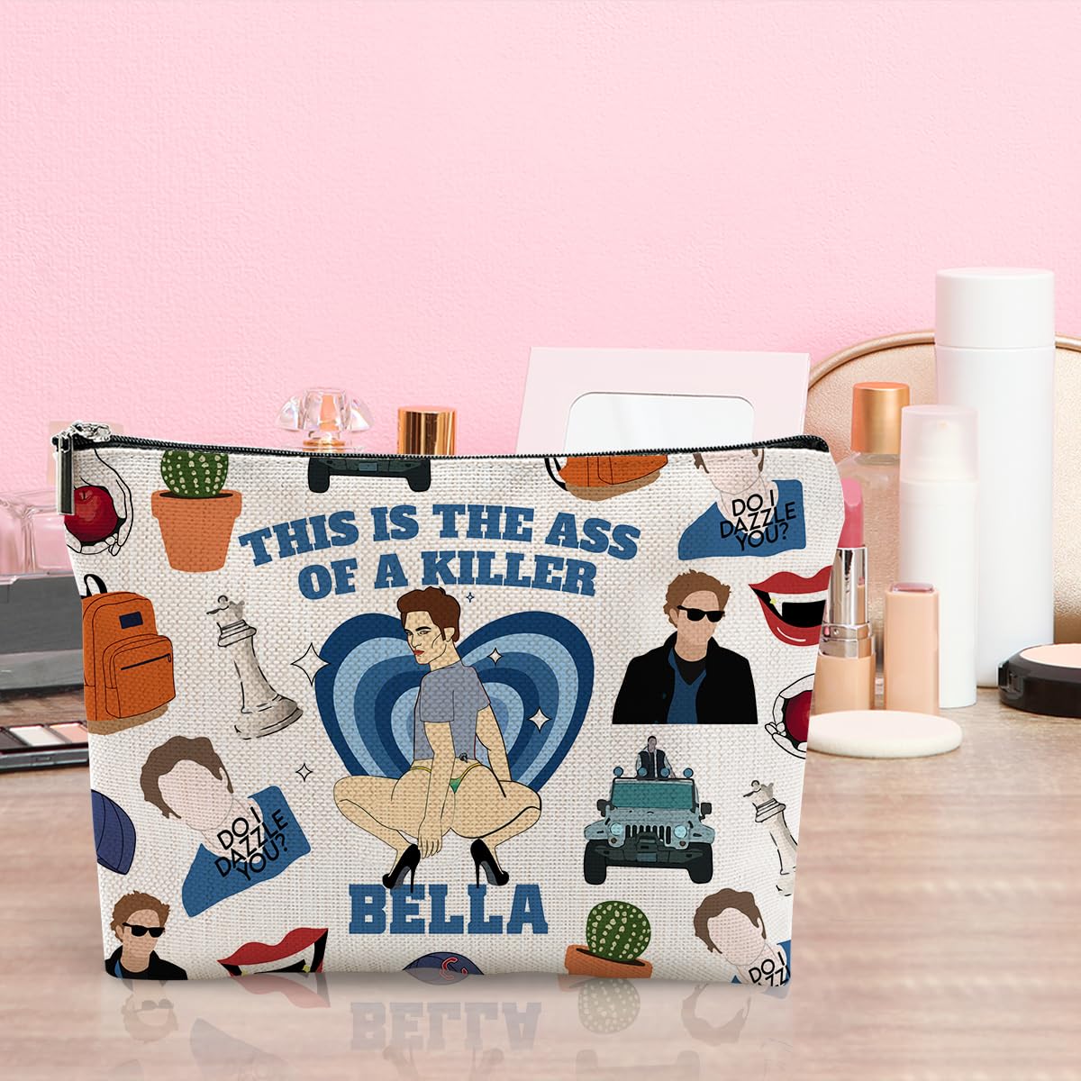 LONGXIN Twilight Merch makeup bag gift-ready packaging—perfect vampire gift for fans.