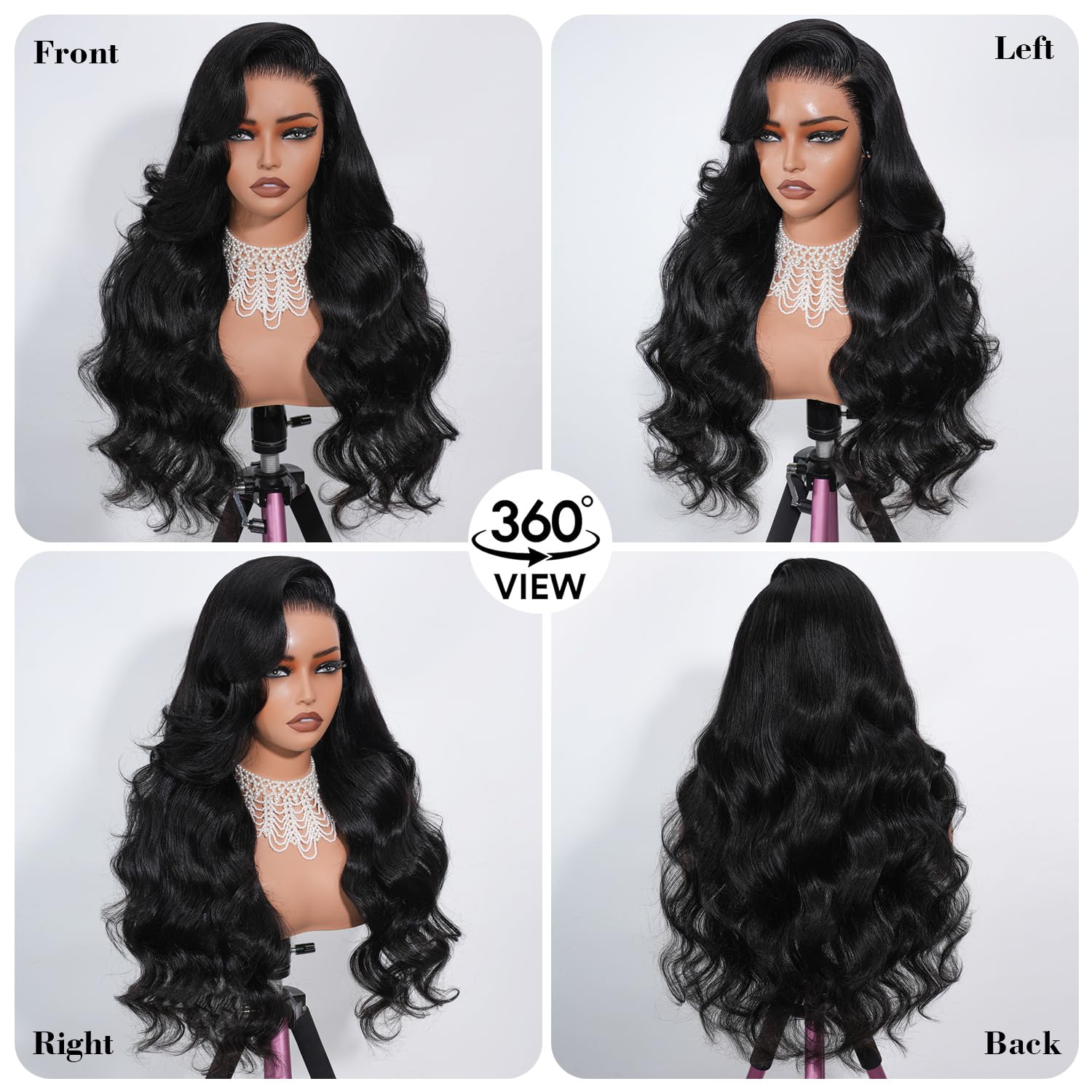 LONREAW 13x6 lace front HD transparent lace blends seamlessly with skin.