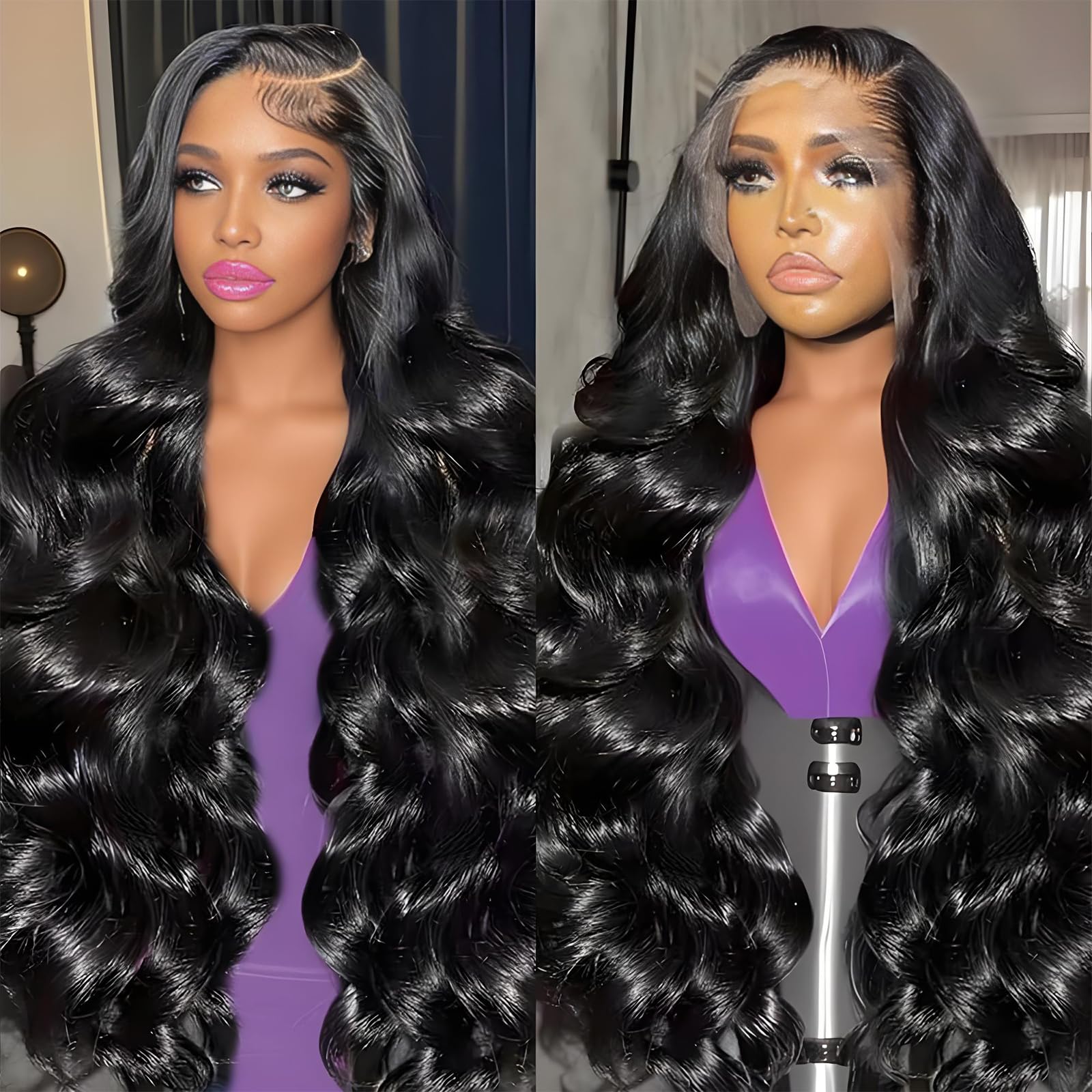 LONREAW body wave wig 30in provides natural volume for daily wear.
