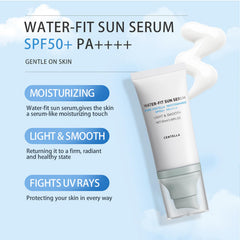 Loobexery Centella Sunscreen no white cast with matte finish on skin