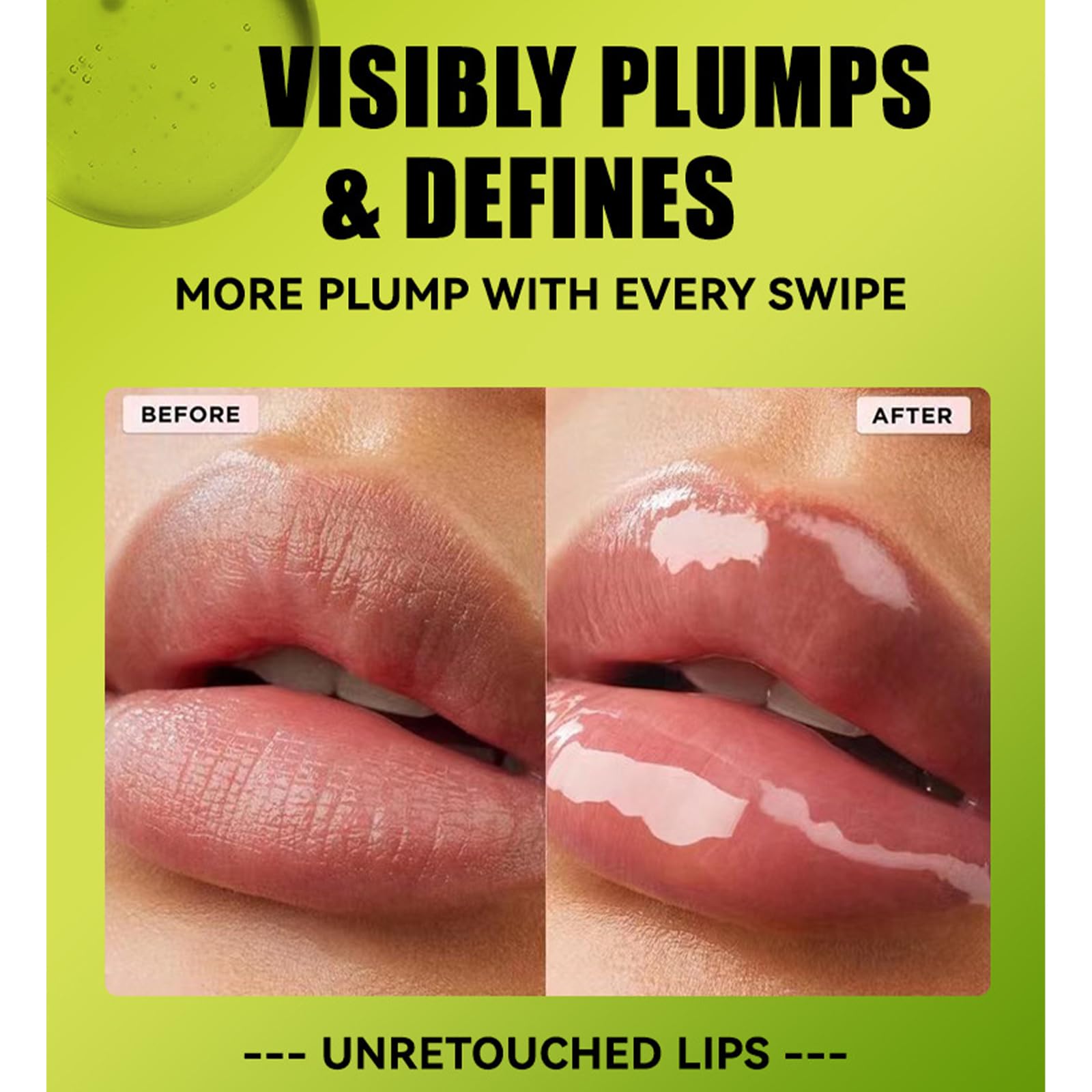 Loobexery lip gloss pink bottle demonstrates vibrant color with smooth non-sticky feel