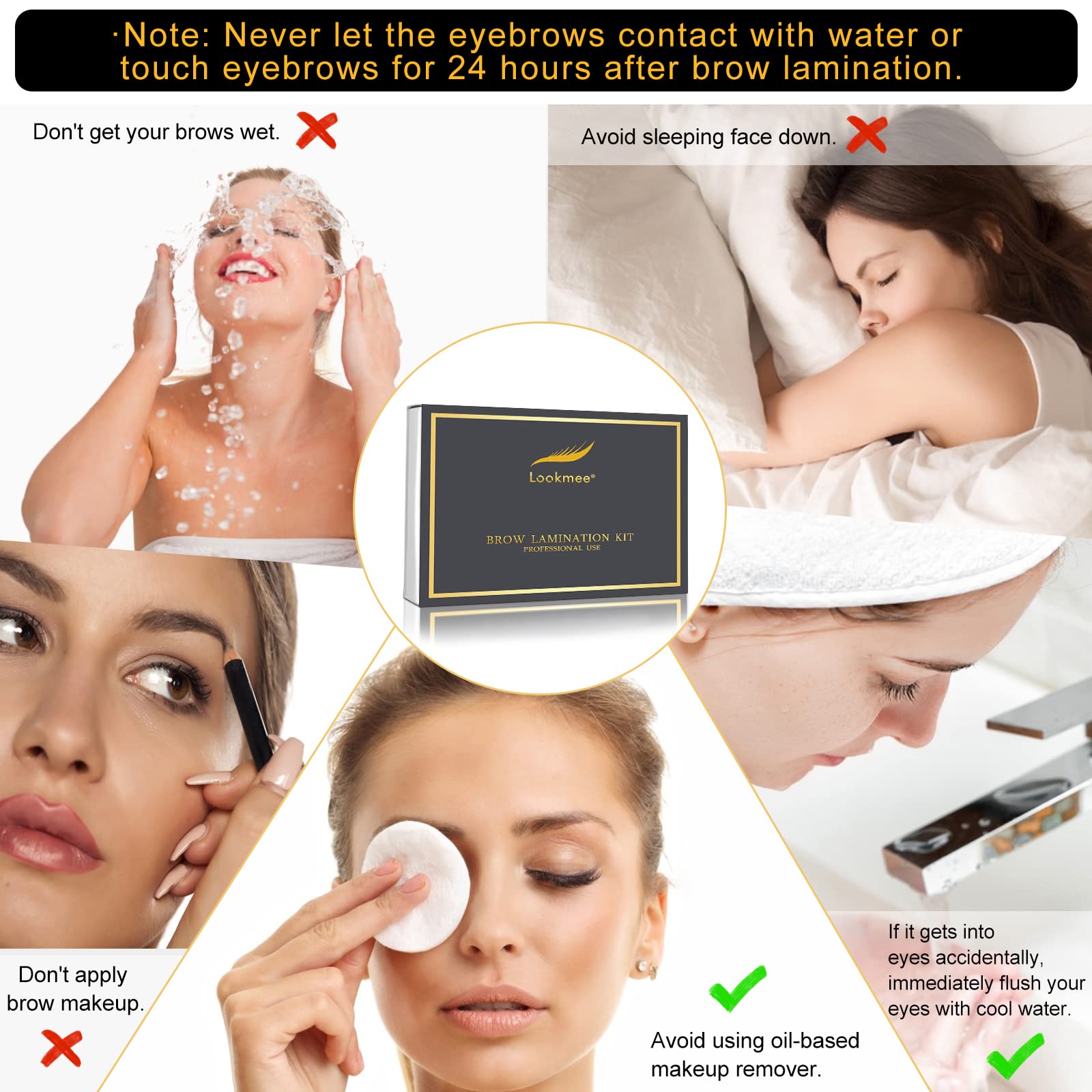 Lookmee complete-value-pack image highlights tools for a budget-friendly salon-like brow lift at home.