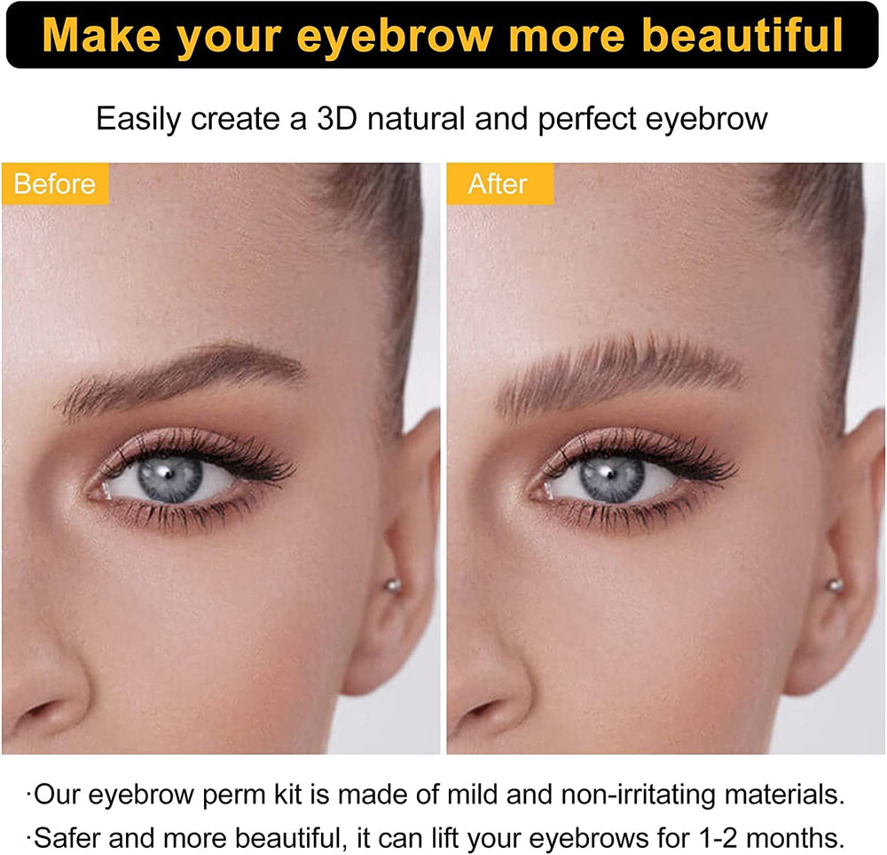 Lookmee brow lamination lasts 6-8 weeks with proper care and no water for 24 hours.