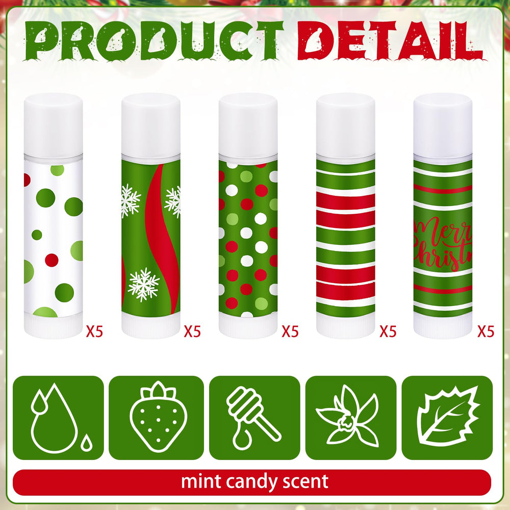 Loopeer lip balms design-2 shown ready for stocking stuffers and care.