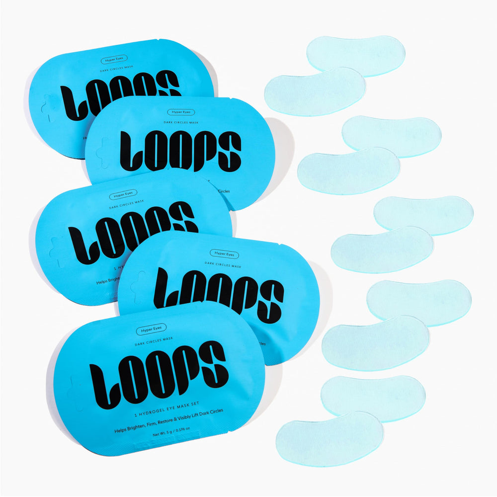 LOOPS Hyper Smooth Eye Mask two-pieces design fits different face shapes for comfort