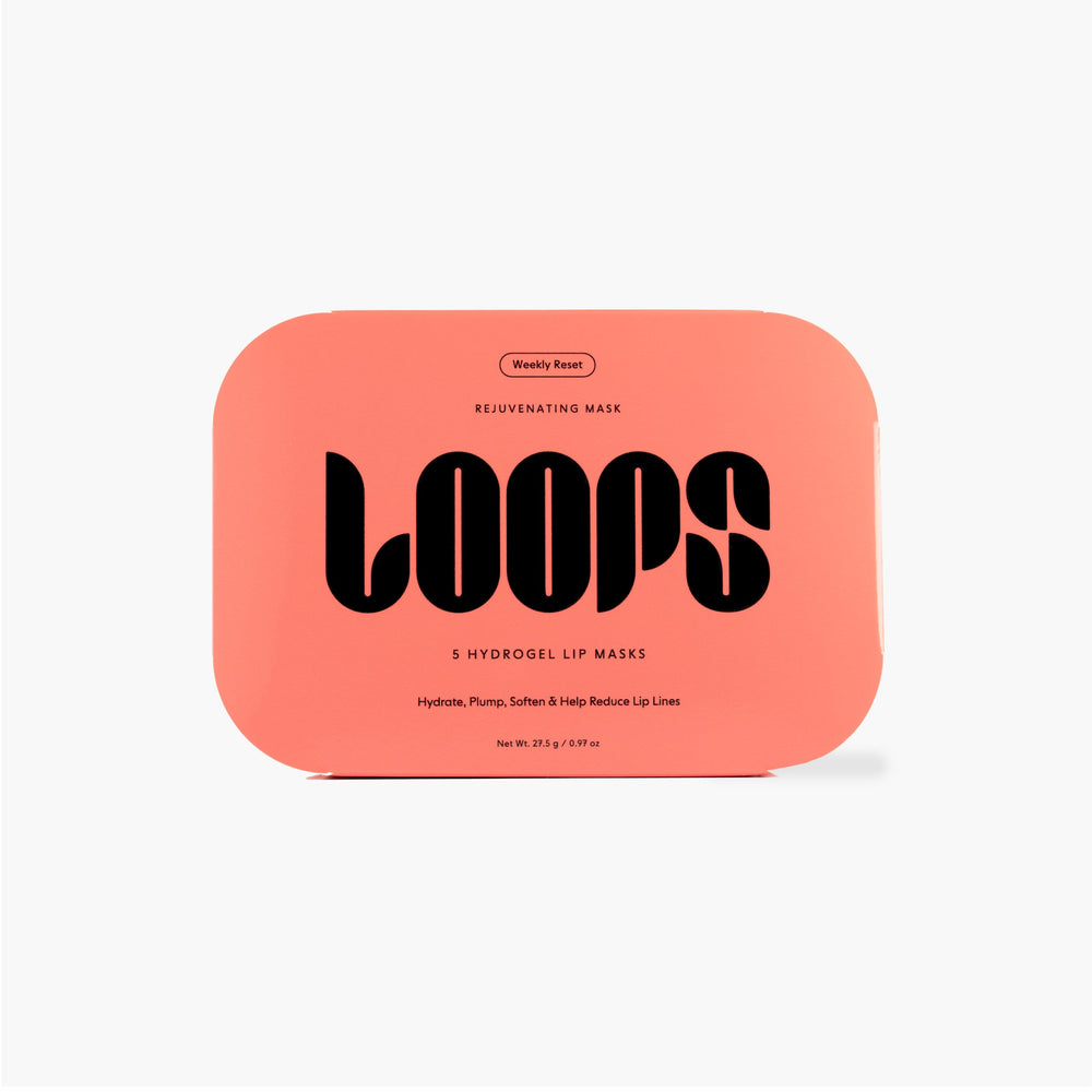 LOOPS Weekly Reset Hydrogel Lip Mask being applied for deep hydration