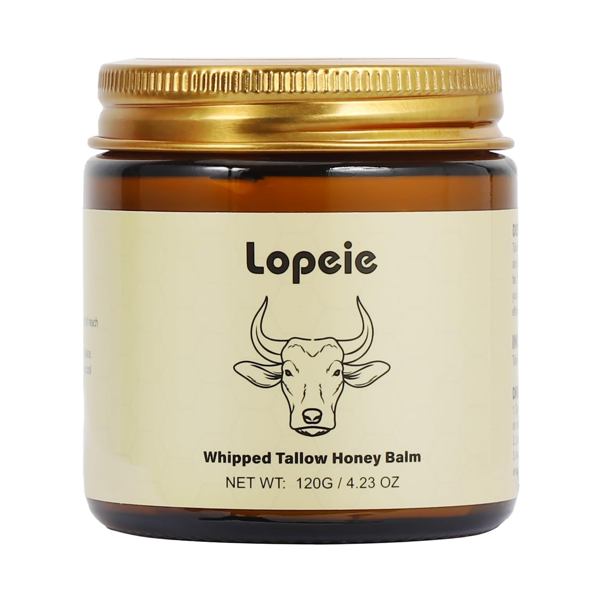Lopeie Beef Tallow Lavender jar demonstrates deep hydration for dry skin