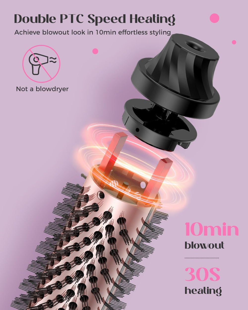 Lopeie five-heat-settings image shows versatile temperature options for different hair types.