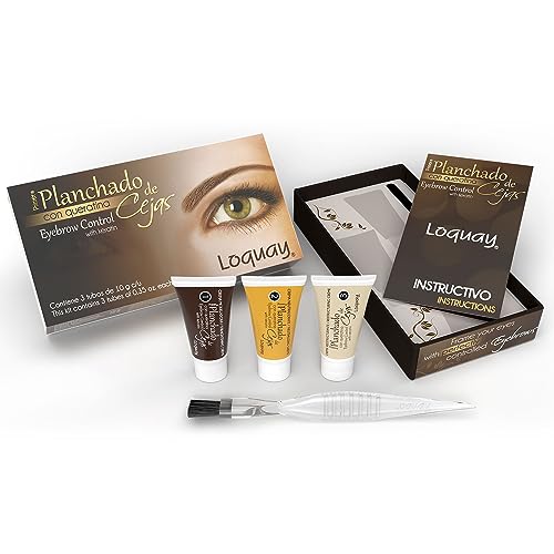 Loquay application brush included for precise eyebrow straightening application.