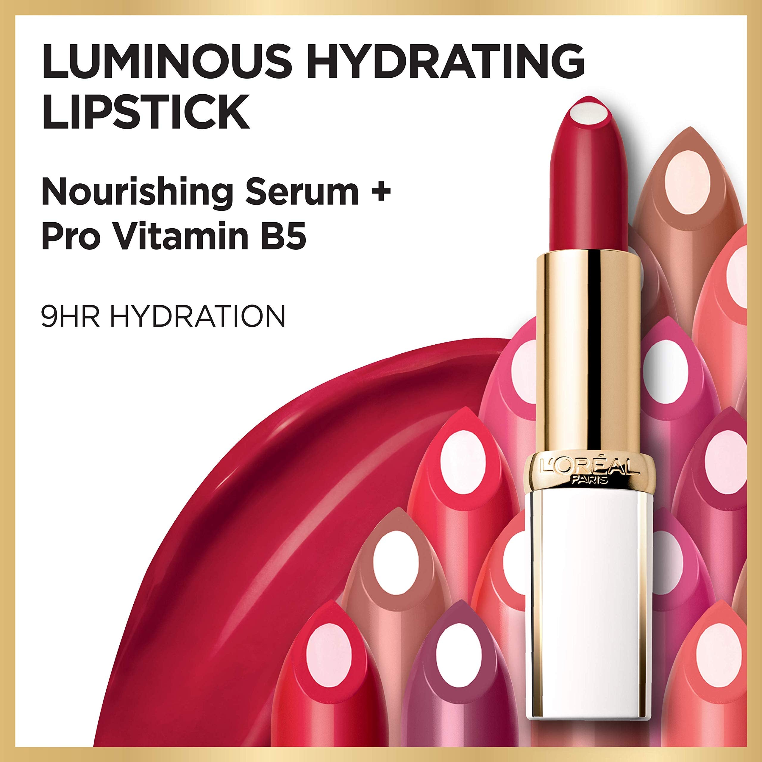 L'Oreal Paris Age Perfect nourishing serum bottle closeup highlights pro-vitamin B5.