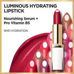 L'Oreal Paris Age Perfect nourishing serum bottle closeup highlights pro-vitamin B5.
