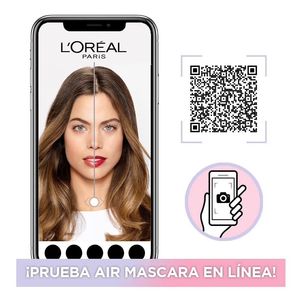 L’Oréal Paris Air Volume Mega Mascara weightless feel on lashes concept.