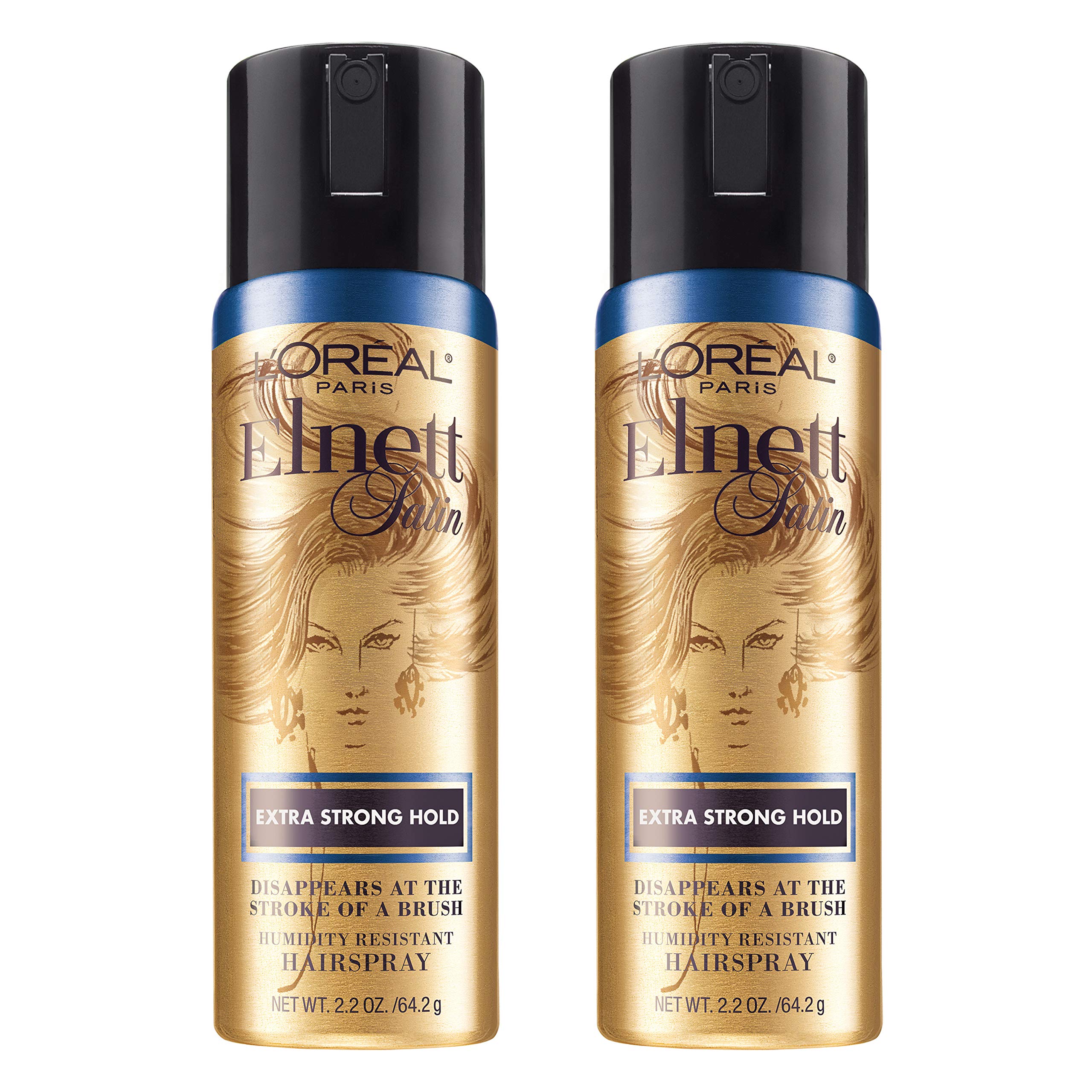 L'Oreal Paris Elnett extra-strong hold bottle for brushable, long-lasting style.