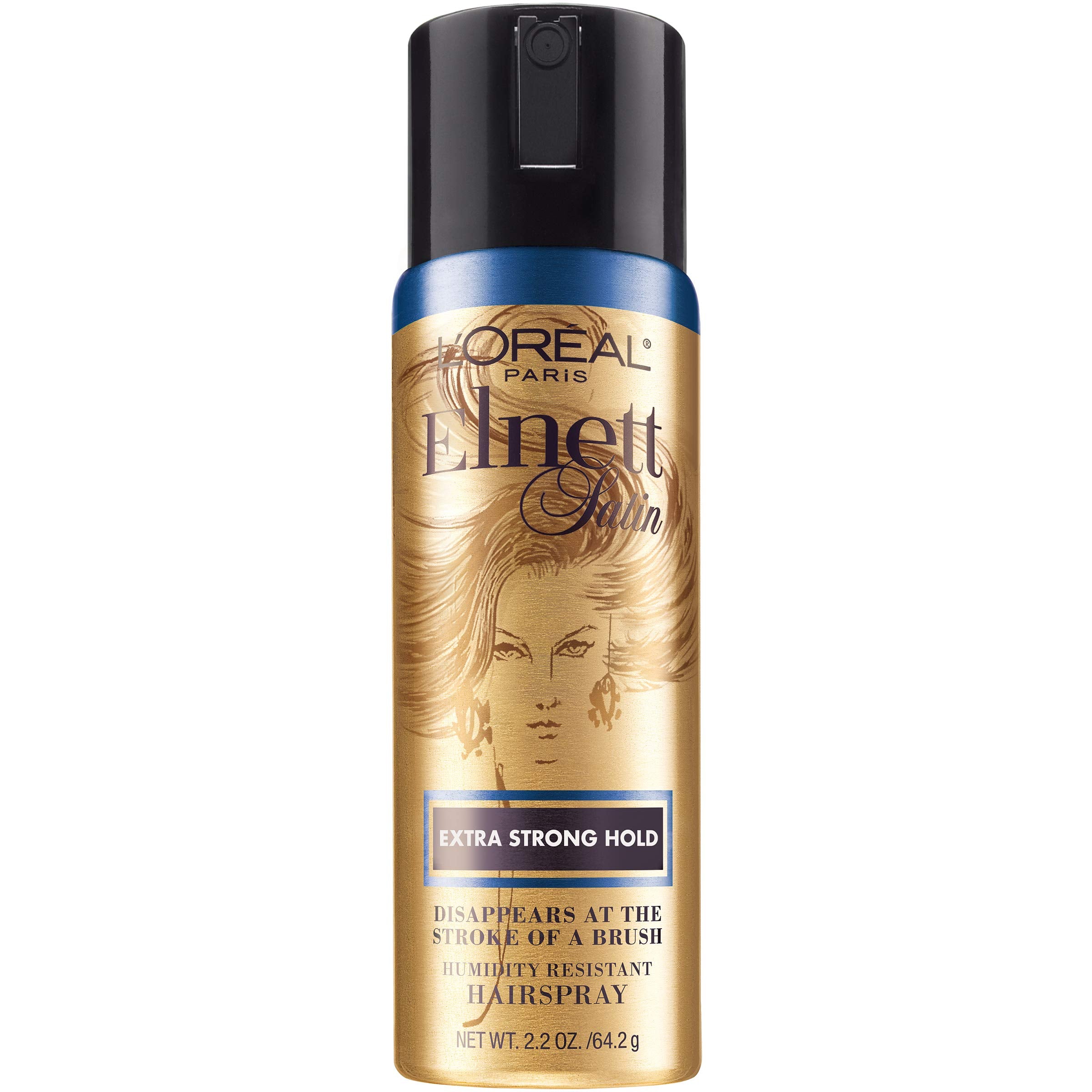 L'Oreal Paris Elnett mist dispersion shows micro-diffusion for even coverage.
