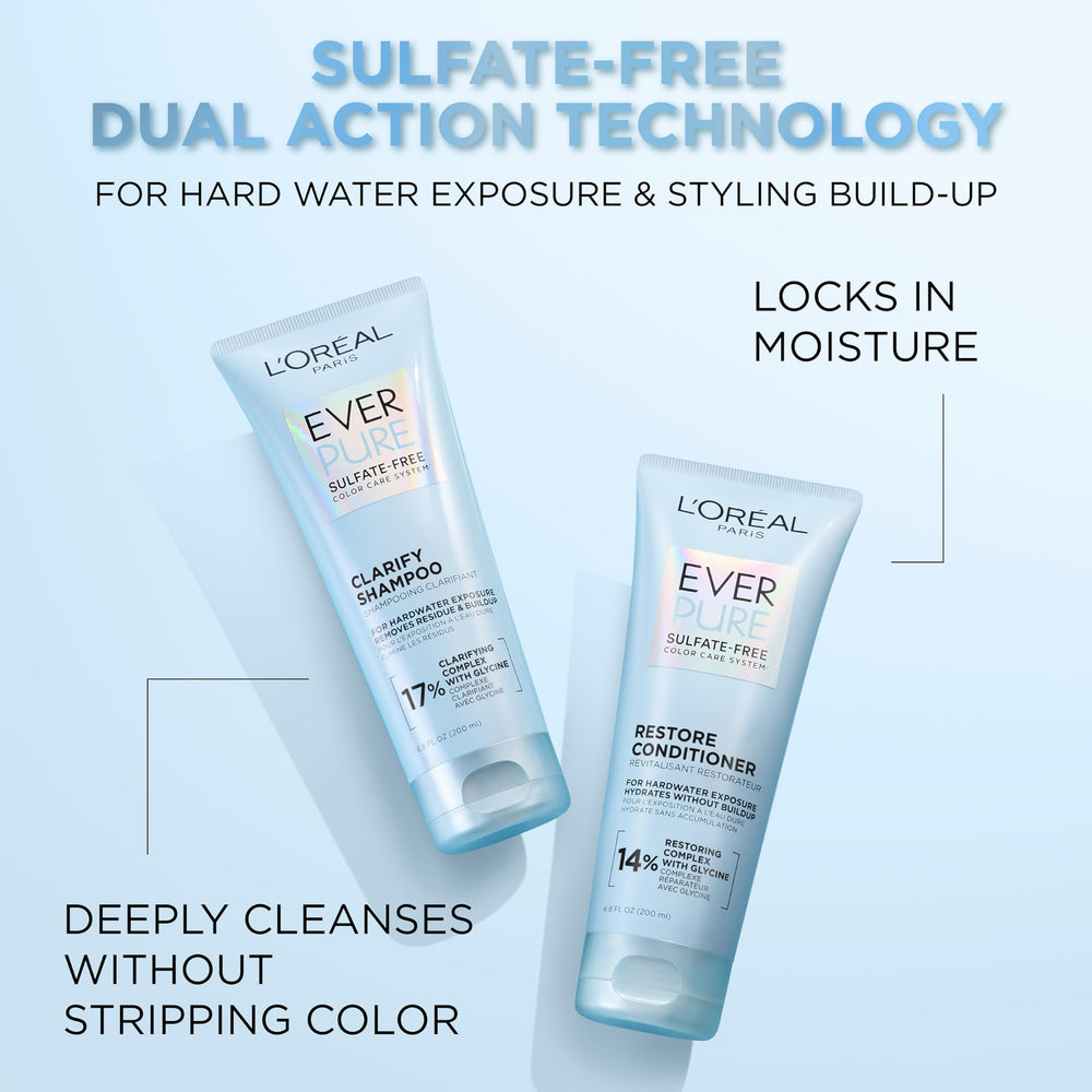 L'Oreal Paris EverPure pump top close-up for easy dispensing